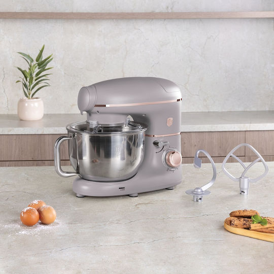 Kitchen Machine 1500W with Stainless Bowl 5.5L Grey