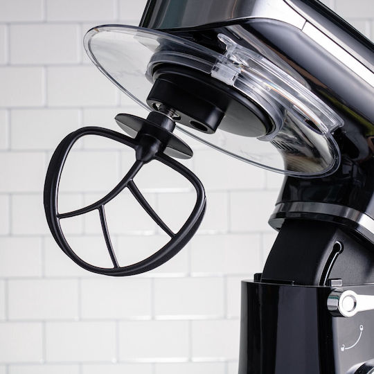 Küchenmaschine 1900W mit Rostfreiem Schüssel 6,5l Schwarze