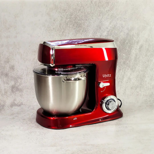 Küchenmaschine 2100W mit Rostfreiem Schüssel 7,5l Rote