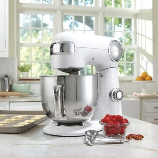 Küchenmaschine 500W mit Rostfreiem Schüssel 5,2l Weiße