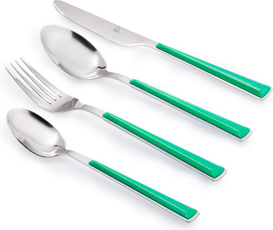 Benetton Rainbow Besteckset Edelstahl Grün 24Stück