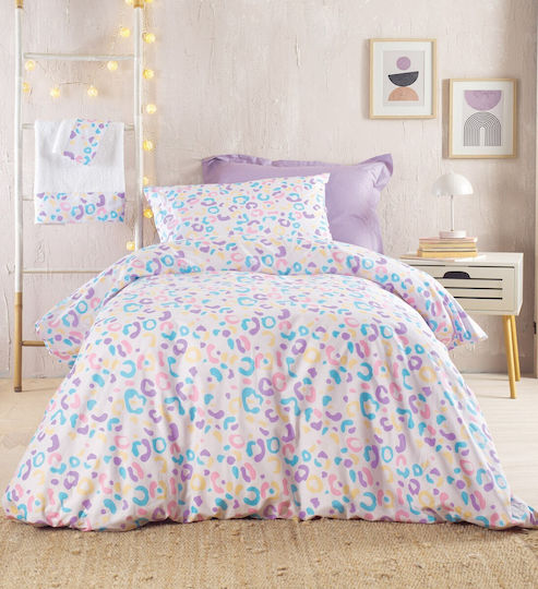 Rythmos Сет Единични Памучни Спални Комплекти Symbol Candy Candy 160x260см 3 Бройки