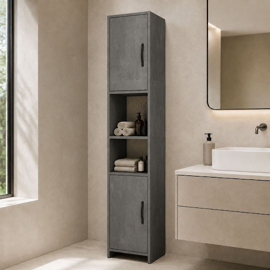 Megapap Vero GP028-0174,2 Στήλη Μπάνιου Δαπέδου 35x29.6x180cm Γκρι