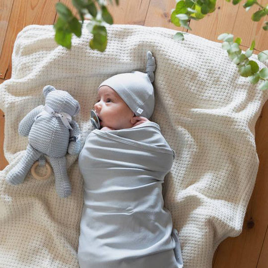 Bamboom Musselin-Kuscheldecke Gray 75x100cm.