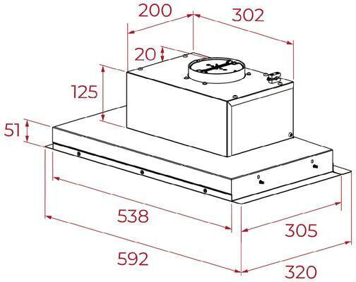 Teka Easy Механизъм на абсорбция 58см Inox