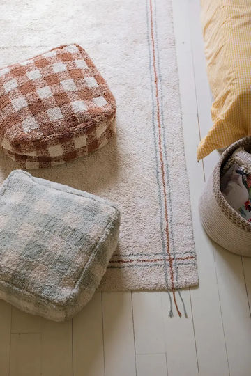 Fotolii Puf Bolster Impermeabil Vichy Roz 40x40x20cm