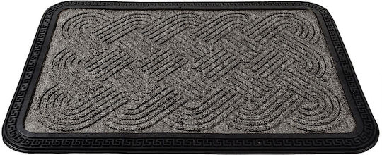Sidirela Fußmatte Teppich mit rutschfester Unterlage Home Grey 40x60cm