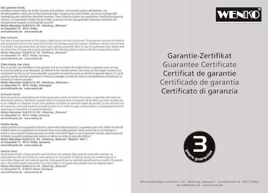 Wenko 239921121 Телефон за Душ с Превключвател за Пауза на Потока