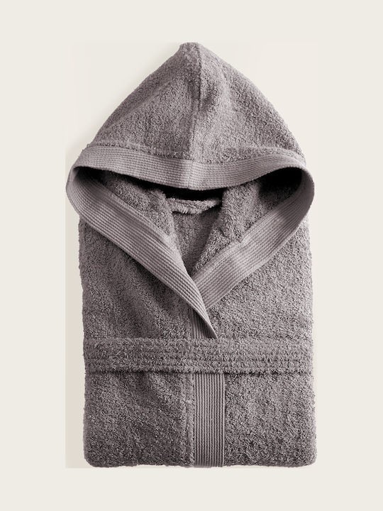 Rythmos Amadeus Bathrobe with Hood Grey / Green 420gr/m²