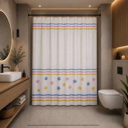 Душ завеса 240x180см Многоцветен