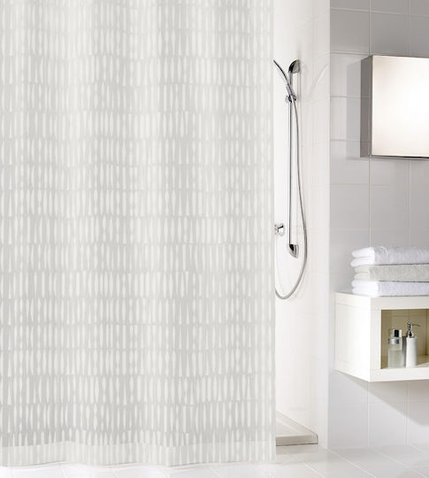 Kleine Wolke Zora Perdea de Baie 180x200cm Alb 5918100305