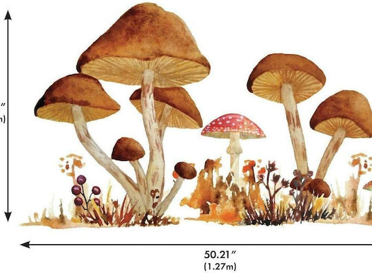 RoomMates Decor Kinder Wandsticker Wand Mushroom Junior 127x83.51cm 13Stück