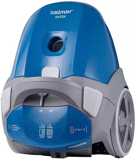 Zelmer ZVC 351 Електрическа Прахосмукачка 900W С Торба 3.5l Син