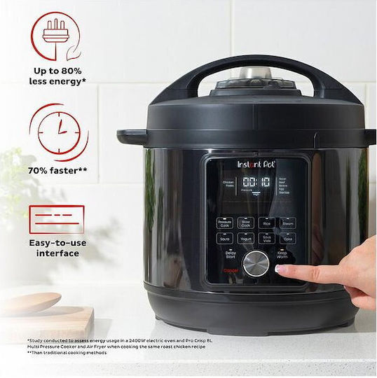 Instant Pot Duo Plus Мултикукър 1000W с Капацитет 5.7лт Черен