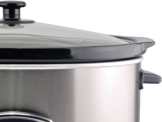 Beper Slow Cooker 280W with Capacity 4.5lt Silver