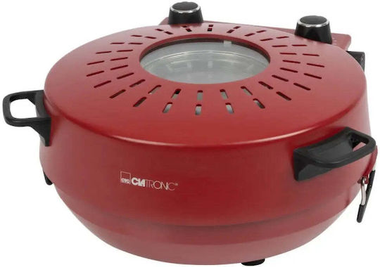 Clatronic PM 3787 Pizzabäcker 1200W Roter