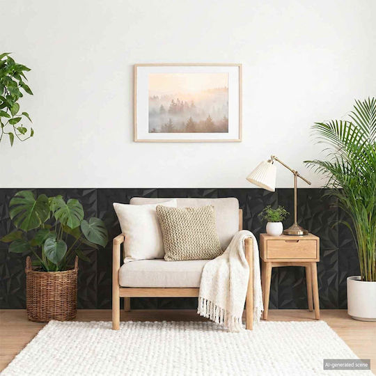 Vidaxl Panouri Decorative 3d 12 Bucăți Negre 50 X 50 Cm Polistiren Xps Vidaxl Panouri Decorative 3d 12 Bucăți Negre 50 X 50 Cm Polistiren Xps