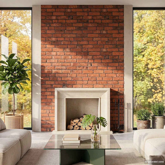 vidaXL 3D Wandpaneele 10 Stück Terrakotta 100 x 50 cm Selbstklebend EPS Schaum