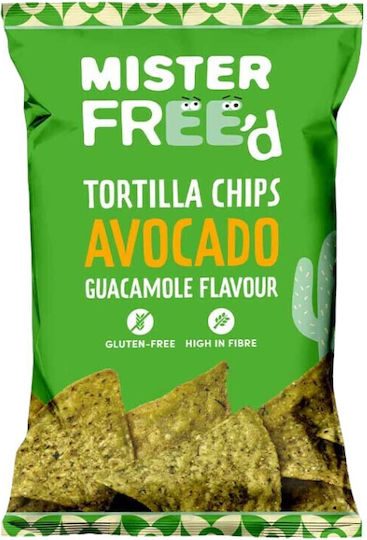 Mister Free'd Kartoffelchips mit Geschmack Avocado und Guacamole Glutenfrei 135gr