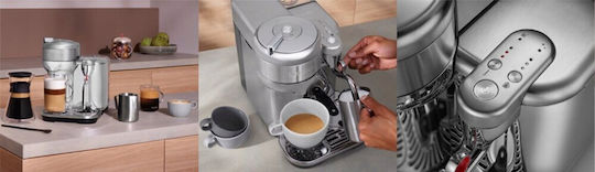 Sage the Vertuo Creatista Pod Coffee Machine Vertuo Brushed Stainless Steel