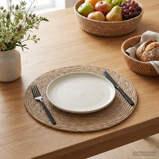 vidaXL Brown Placemats 30x30cm 6 Pieces