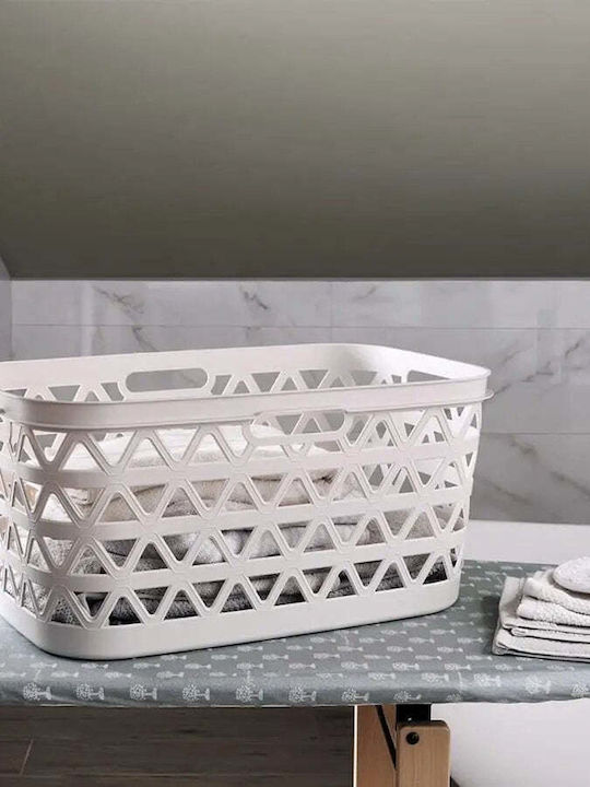 Curver Set Fabric Laundry Baskets 45lt Beige