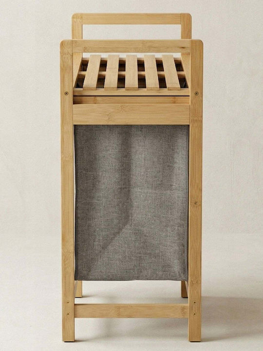 Vilde Кош за пране Bamboo 70 л с Капак 33x63x74 см Бежов Vilde Кош за пране Bamboo 70 л с Капак 33x63x74 см Бежов