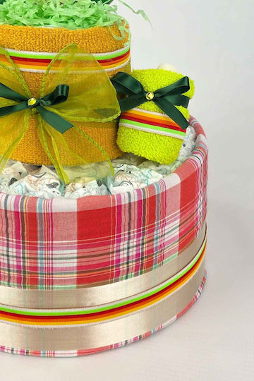 Dama Koupa Handgefertigte Windeltorte aus Holz für Jungen