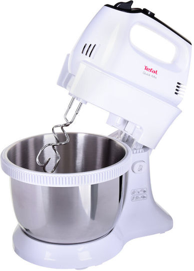 Tefal Μίξερ με Inox Κάδο 3.5lt Λευκό 300W