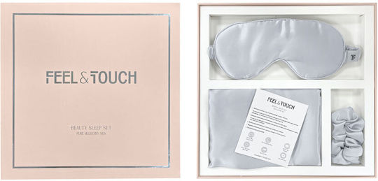Feel & Touch Beauty Schlafmaske Aus Seide Silber