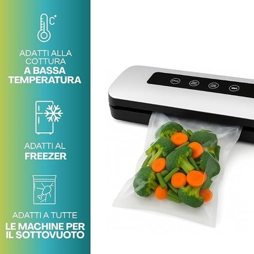 Flat Vacuum Sealer Bags for Vacuum Machines 250x150mm 100pcs
