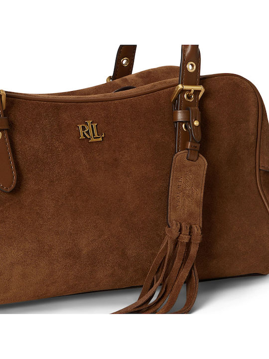 Lauren Women's Shoulder Bag Suede Brown