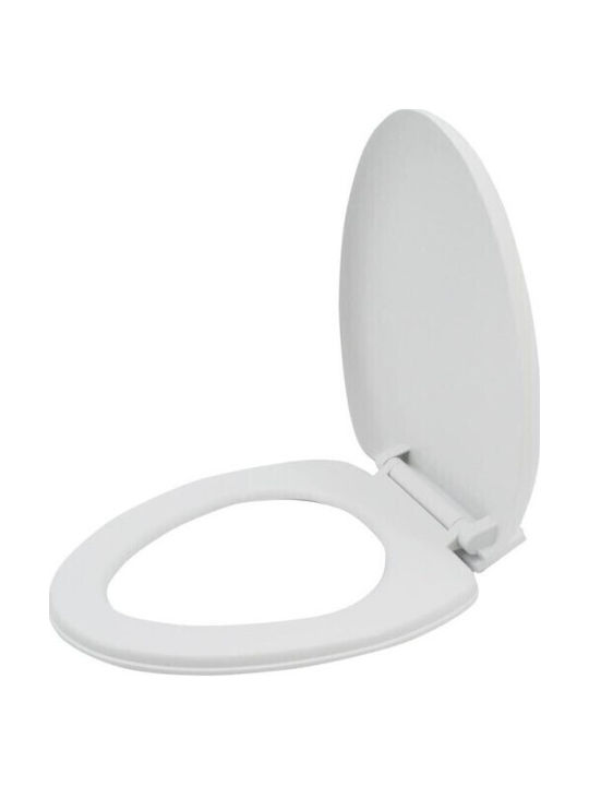 Ankor Capac WC Închidere lentă Plastic 43.5x34.5cm Alb