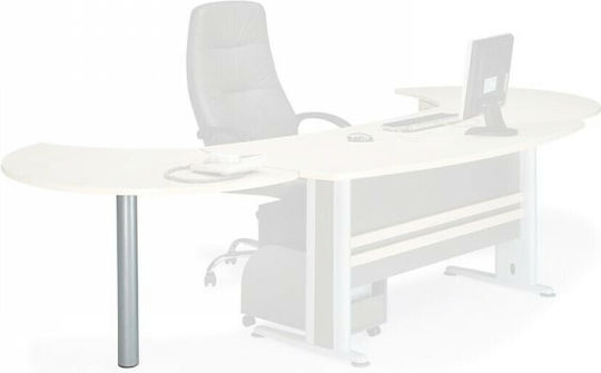 Woodwell Executive 999 Metallic Furniture Leg Suitable for Table Coffee Table Office Silver