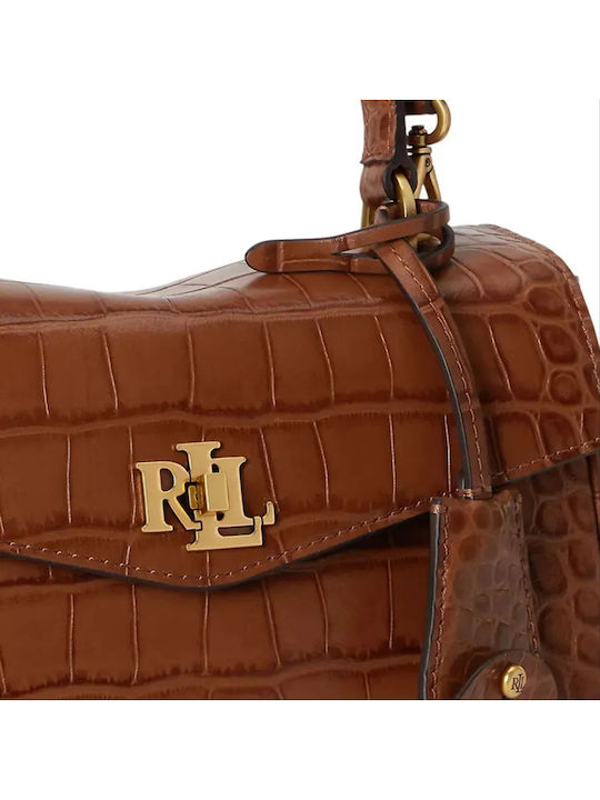 Lauren Leather Women's Shoulder Bag Beige