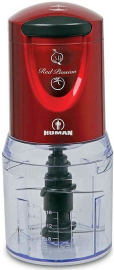 Human HU-1004 Multi Chopper 500W mit Behälter 500ml Rotes