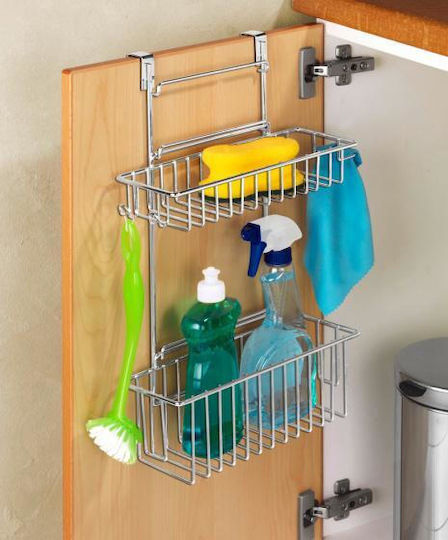 Wenko Κρεμαστό Ράφι Inox 32x47x47εκ. Γκρι