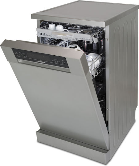 Carad Freestanding Dishwasher for 9 Place Settings W45xH84.5cm Inox