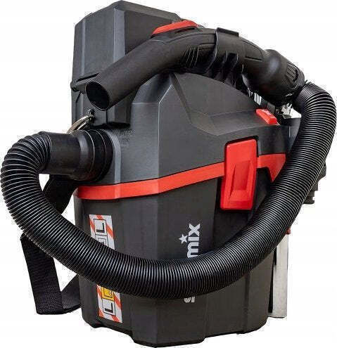 Starmix Apl-1422 Прахосмукачка за Мокро/Сухо Почистване 1400W с Пластмасов Контейнер 22л Черна