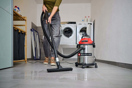 Einhell TC-VC 1540S Прахосмукачка за мокро / сухо почистване 900W с инокс контейнер 15 л сребриста