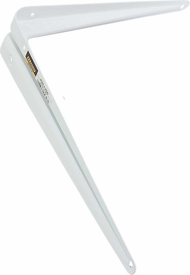 FFG Heavy-Duty Metallic Corner Shelf White 300x350mm 25750