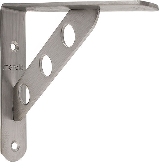Metalor Stainless Steel Corner Shelf Silver 250x200mm SSB/25