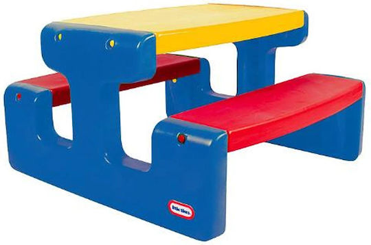 Primary Set Masă cu Scaune pentru Copii din Plastic Roșu Little Tikes