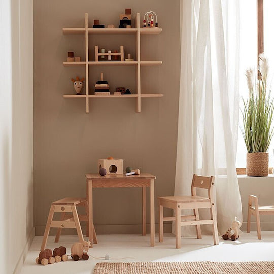 Saga Kindertisch aus Holz Beige Kids Concept
