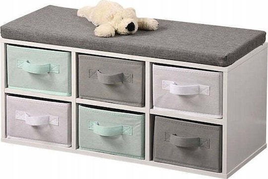 Kesper Spielzeug Aufbewahrungssystem aus Holz Mehrfarbig 68x29.5x33cm 1Stück