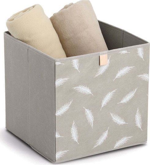 Kinder Aufbewahrungsbox Faltbar aus Stoff Gray 32x32x32cm 1Stück
