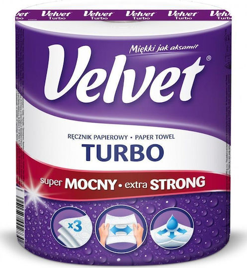 Velvet Кухненска хартия Ролка 3 Листа