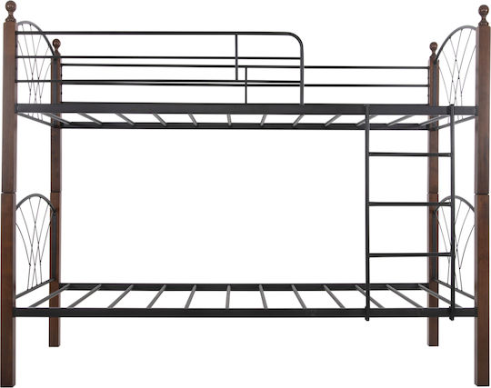 Storey Kinderbett Koje Einzeln Schwarz für Matratze 90x190cm