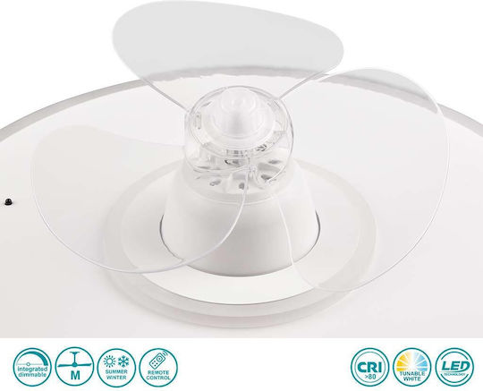 Trio Lighting Nybro Deckenleuchte 50cm mit Leuchte Weiß