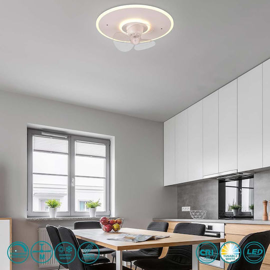 Trio Lighting Nybro Deckenleuchte 50cm mit Leuchte Weiß